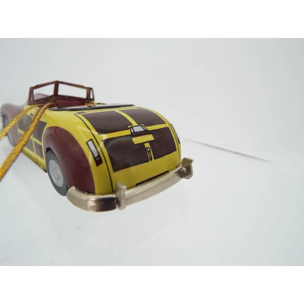 Restoration Hardware Classic Tin Toys 1947 Woody Car Ornament with Box